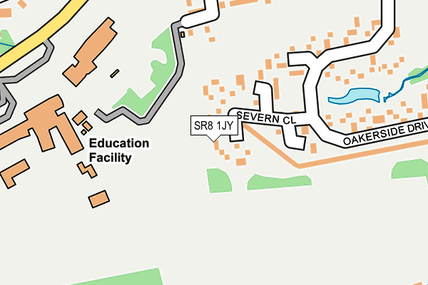 SR8 1JY map - OS OpenMap – Local (Ordnance Survey)