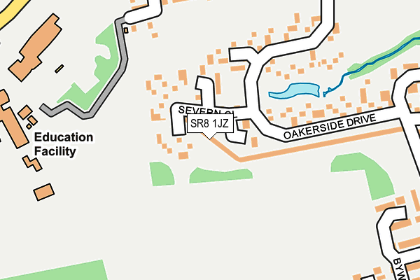 SR8 1JZ map - OS OpenMap – Local (Ordnance Survey)