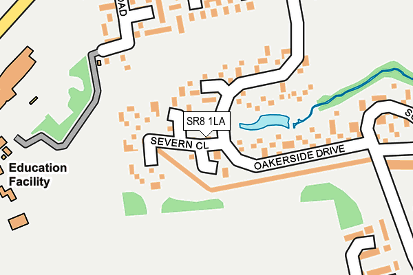 SR8 1LA map - OS OpenMap – Local (Ordnance Survey)