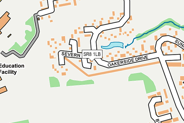 SR8 1LB map - OS OpenMap – Local (Ordnance Survey)