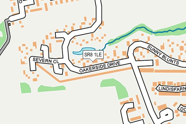 SR8 1LE map - OS OpenMap – Local (Ordnance Survey)