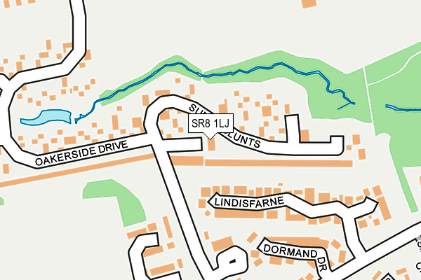 SR8 1LJ map - OS OpenMap – Local (Ordnance Survey)