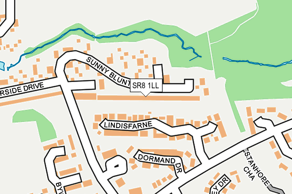 SR8 1LL map - OS OpenMap – Local (Ordnance Survey)