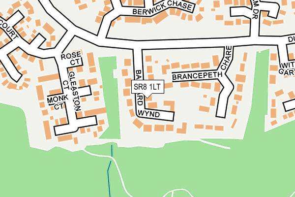 SR8 1LT map - OS OpenMap – Local (Ordnance Survey)