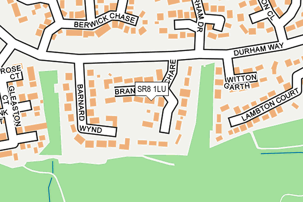SR8 1LU map - OS OpenMap – Local (Ordnance Survey)