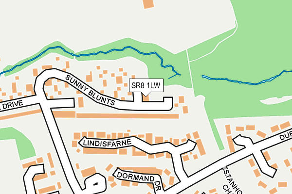 SR8 1LW map - OS OpenMap – Local (Ordnance Survey)