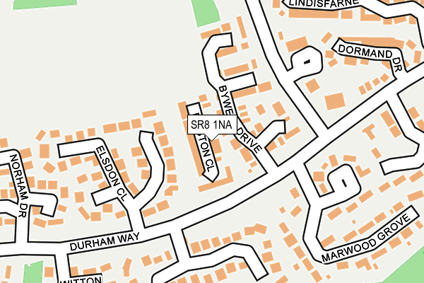 SR8 1NA map - OS OpenMap – Local (Ordnance Survey)