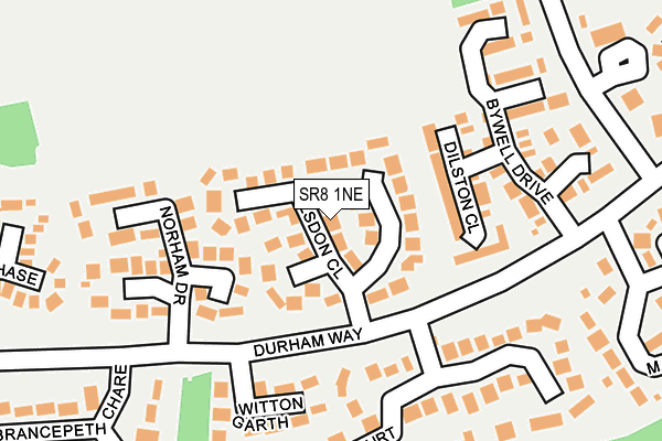SR8 1NE map - OS OpenMap – Local (Ordnance Survey)