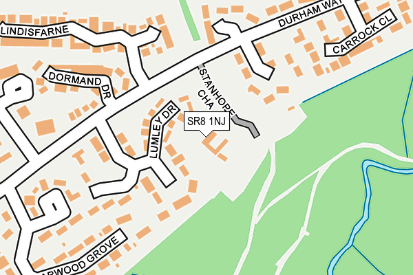 SR8 1NJ map - OS OpenMap – Local (Ordnance Survey)