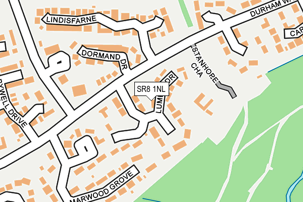 SR8 1NL map - OS OpenMap – Local (Ordnance Survey)