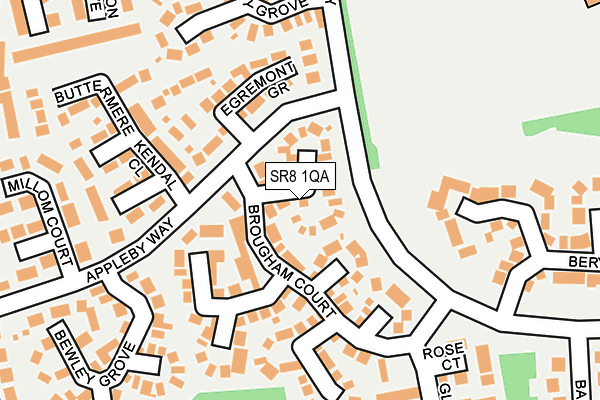 SR8 1QA map - OS OpenMap – Local (Ordnance Survey)