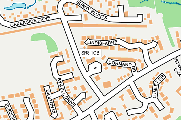 SR8 1QB map - OS OpenMap – Local (Ordnance Survey)