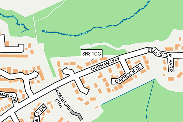 SR8 1QG map - OS OpenMap – Local (Ordnance Survey)