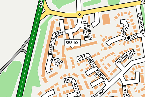 SR8 1QJ map - OS OpenMap – Local (Ordnance Survey)