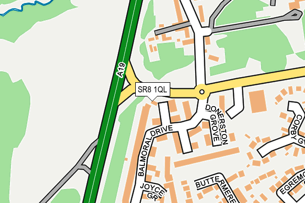 SR8 1QL map - OS OpenMap – Local (Ordnance Survey)