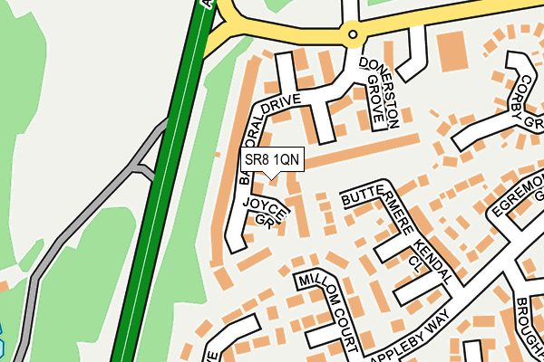 SR8 1QN map - OS OpenMap – Local (Ordnance Survey)