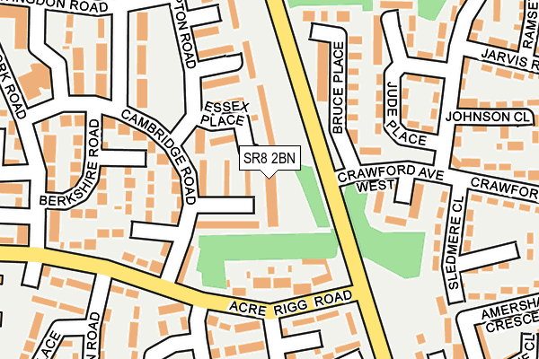 SR8 2BN map - OS OpenMap – Local (Ordnance Survey)