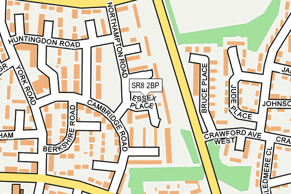 SR8 2BP map - OS OpenMap – Local (Ordnance Survey)