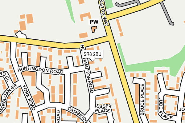 SR8 2BU map - OS OpenMap – Local (Ordnance Survey)