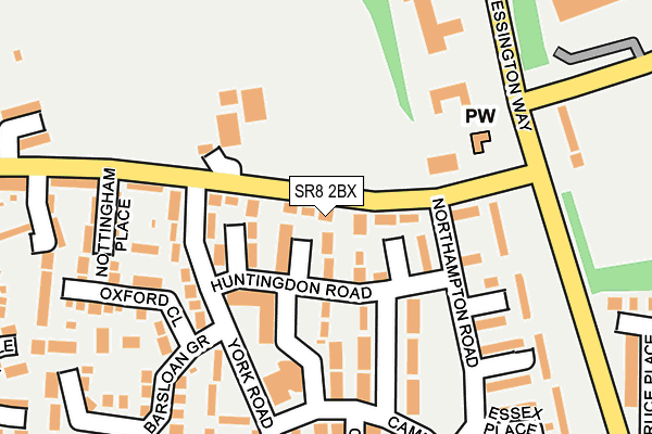 SR8 2BX map - OS OpenMap – Local (Ordnance Survey)