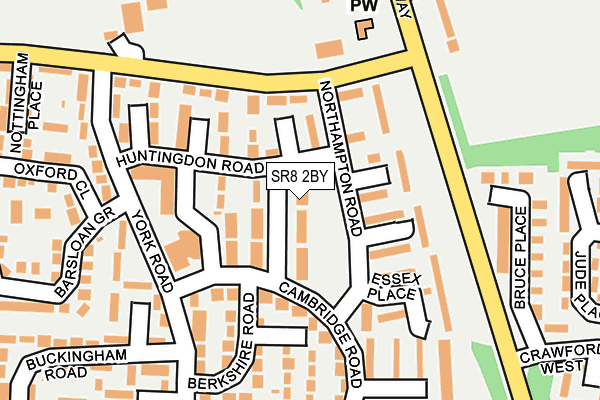 SR8 2BY map - OS OpenMap – Local (Ordnance Survey)