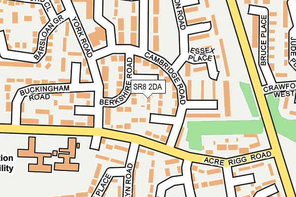 SR8 2DA map - OS OpenMap – Local (Ordnance Survey)