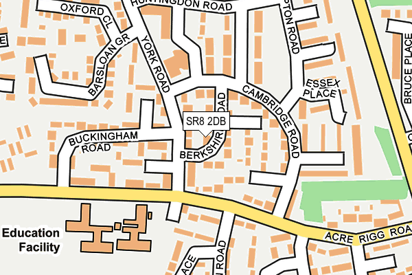 SR8 2DB map - OS OpenMap – Local (Ordnance Survey)