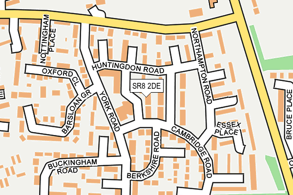 SR8 2DE map - OS OpenMap – Local (Ordnance Survey)