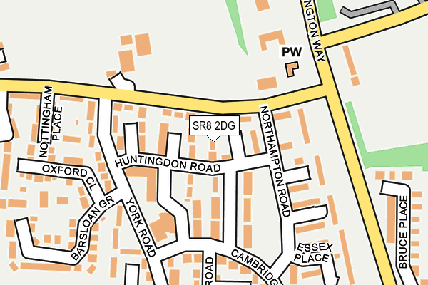 SR8 2DG map - OS OpenMap – Local (Ordnance Survey)