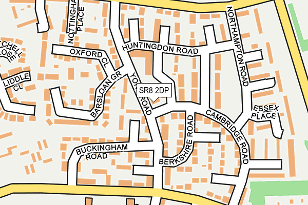SR8 2DP map - OS OpenMap – Local (Ordnance Survey)
