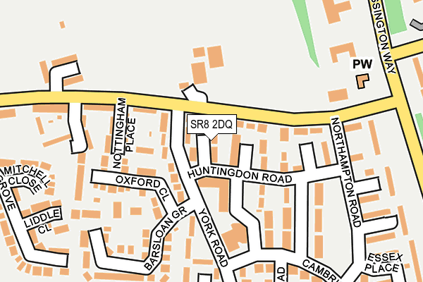 SR8 2DQ map - OS OpenMap – Local (Ordnance Survey)
