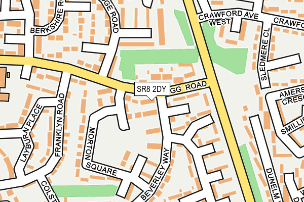 SR8 2DY map - OS OpenMap – Local (Ordnance Survey)