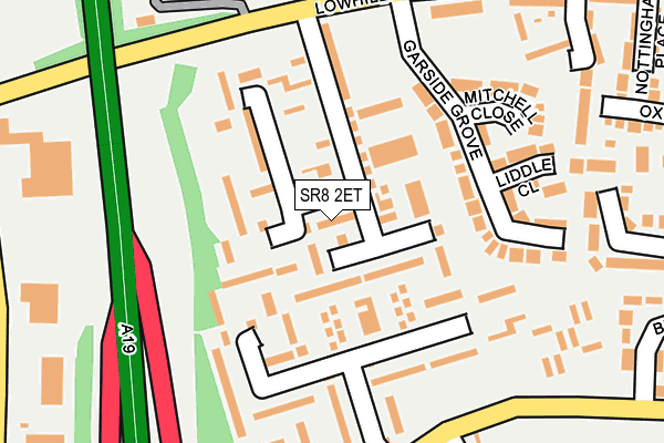 SR8 2ET map - OS OpenMap – Local (Ordnance Survey)