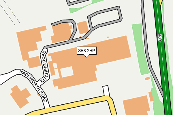SR8 2HP map - OS OpenMap – Local (Ordnance Survey)
