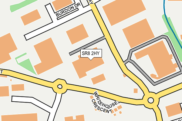 SR8 2HY map - OS OpenMap – Local (Ordnance Survey)