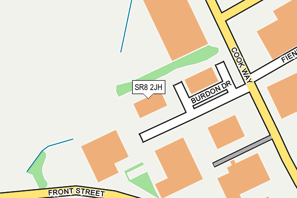 SR8 2JH map - OS OpenMap – Local (Ordnance Survey)