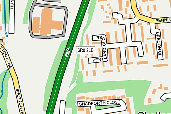 SR8 2LB map - OS OpenMap – Local (Ordnance Survey)