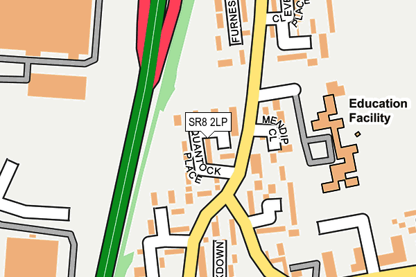 SR8 2LP map - OS OpenMap – Local (Ordnance Survey)