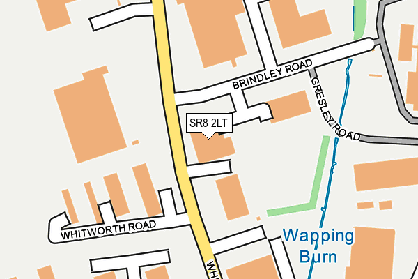 SR8 2LT map - OS OpenMap – Local (Ordnance Survey)