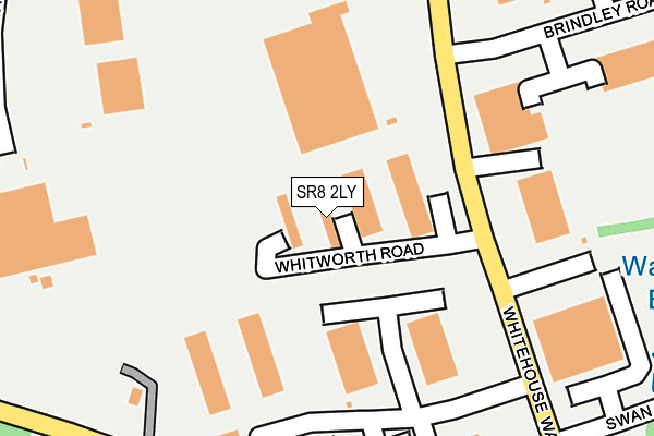 SR8 2LY map - OS OpenMap – Local (Ordnance Survey)