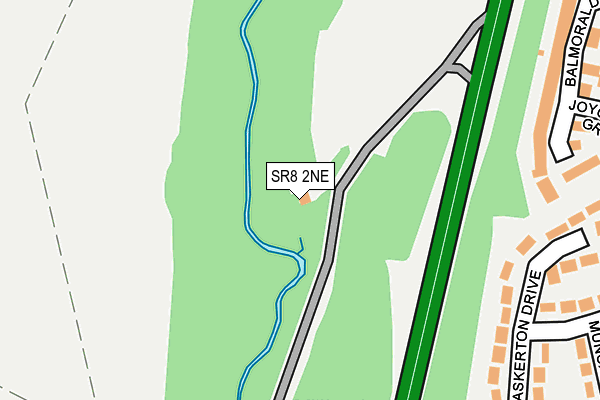 SR8 2NE map - OS OpenMap – Local (Ordnance Survey)
