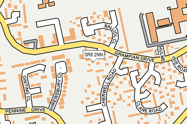 SR8 2NN map - OS OpenMap – Local (Ordnance Survey)