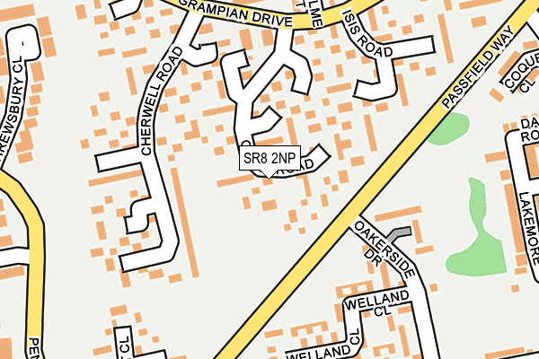 SR8 2NP map - OS OpenMap – Local (Ordnance Survey)