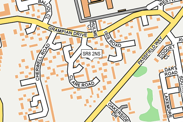 SR8 2NS map - OS OpenMap – Local (Ordnance Survey)