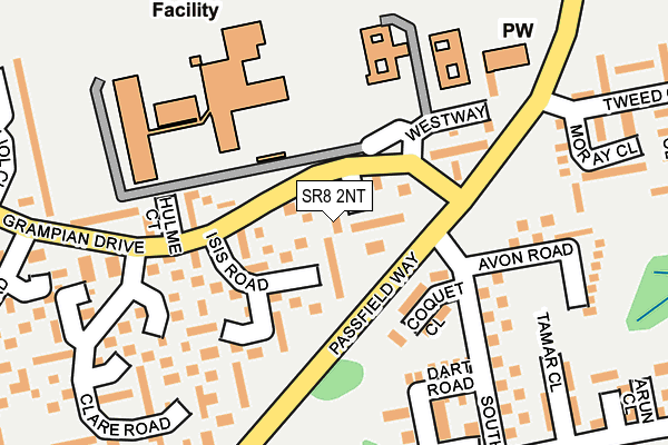 SR8 2NT map - OS OpenMap – Local (Ordnance Survey)