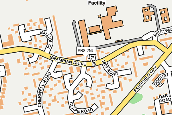 SR8 2NU map - OS OpenMap – Local (Ordnance Survey)