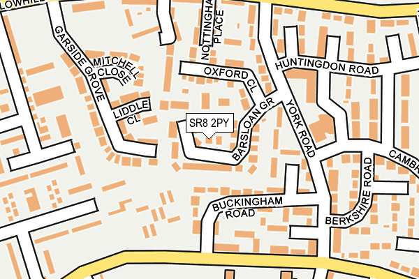 SR8 2PY map - OS OpenMap – Local (Ordnance Survey)
