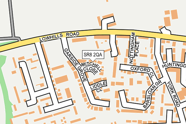 SR8 2QA map - OS OpenMap – Local (Ordnance Survey)