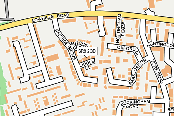 SR8 2QD map - OS OpenMap – Local (Ordnance Survey)