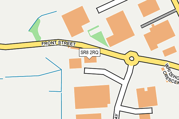 SR8 2RQ map - OS OpenMap – Local (Ordnance Survey)